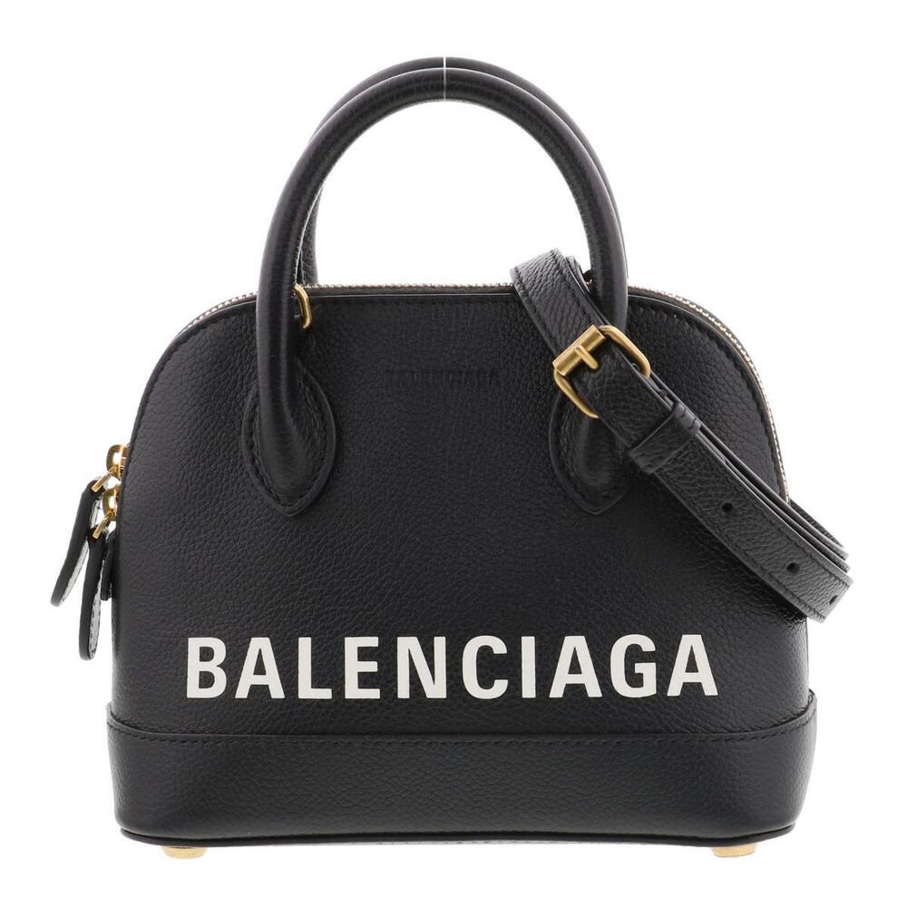 BALENCIAGA VILLE Top Handle XXS Black Bag Handbag AB